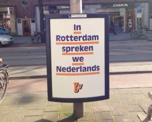 De VVD spreekt Nederlands