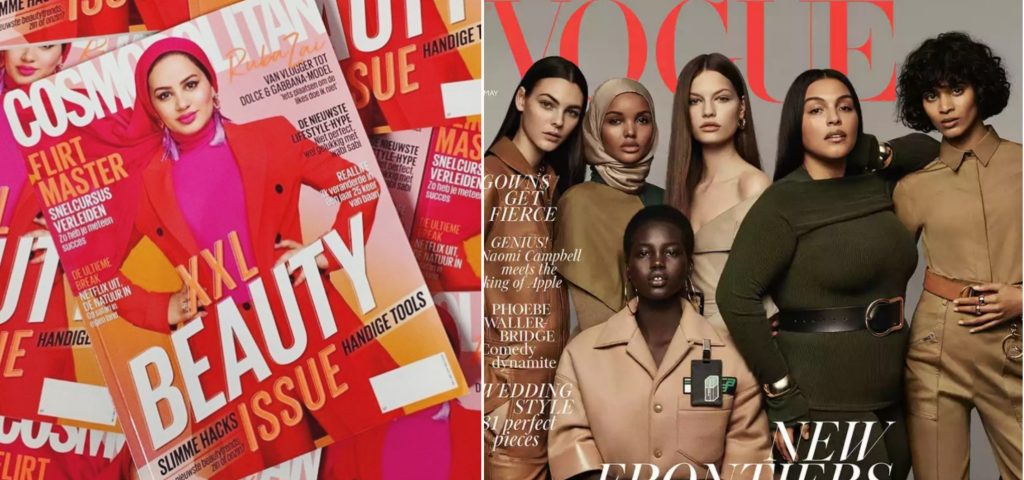 Ruba Zai en Halima Aden zorgen voor doorbraak bij Cosmo en Vogue