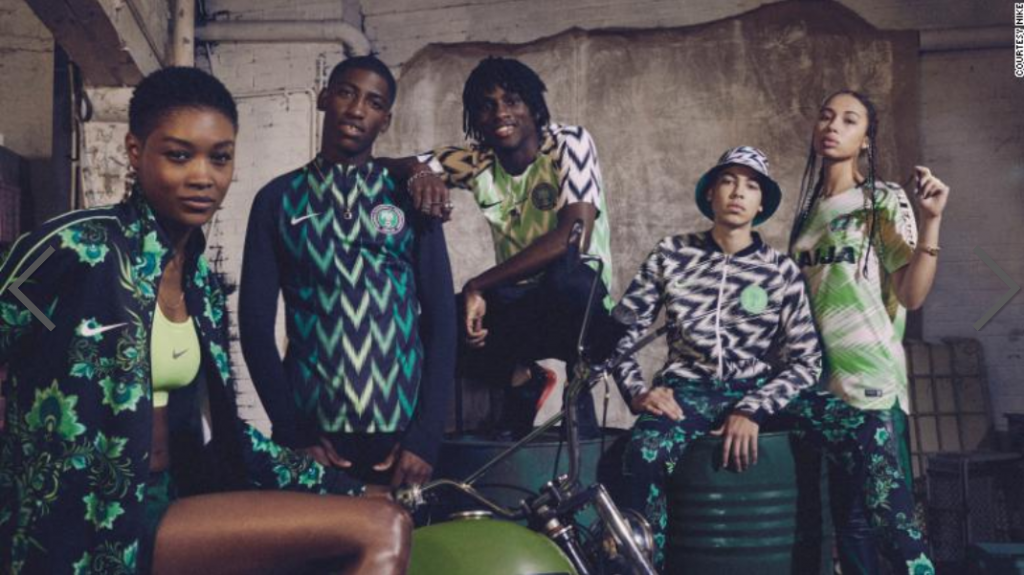 De winnaar van de ‘2018 FIFA World Cup Fashion Award’: Nigeria