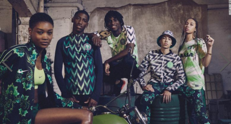 De winnaar van de ‘2018 FIFA World Cup Fashion Award’: Nigeria