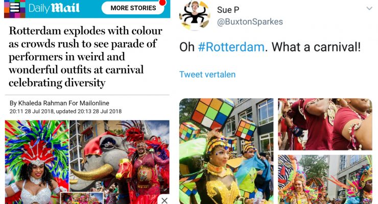 Zomercarnaval Rotterdam: ondanks de voortdurende aanvallen op de multiculturele samenleving al 35 jaar lang ‘going strong’