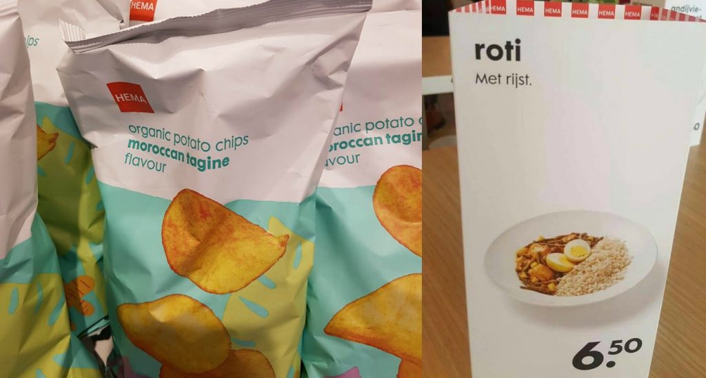 HEMA goes diversity: na roti met rijst zijn er nu chips met de smaak van Marokkaanse tajine